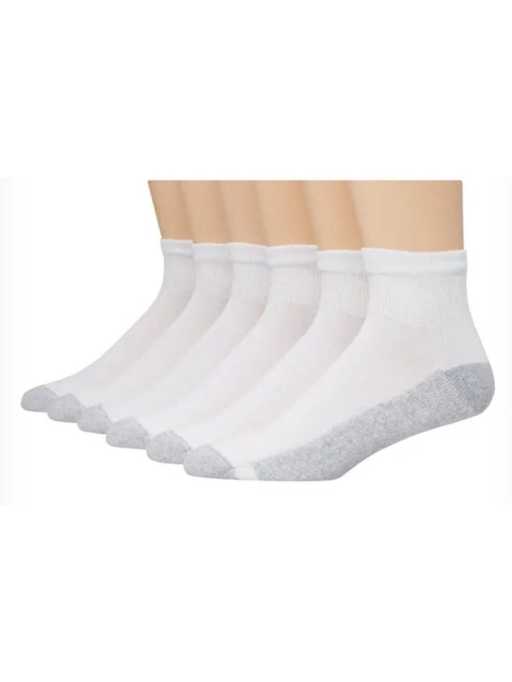 Hanes Cushion Ankle Socks 6 Pack 6-12